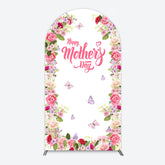 Lofaris Color Floral Spring Happy Mothers Day Arch Backdrop